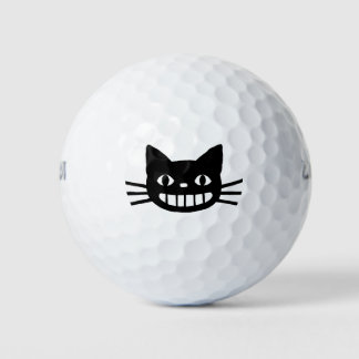 Lächelnde Katze mit langen Whiskers Golfball