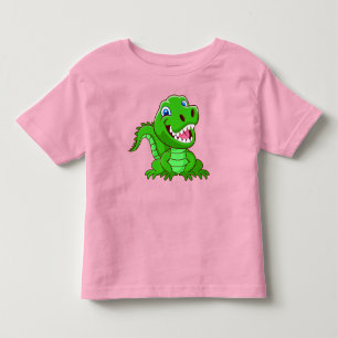 Lächelnde Krokodil-Cartoon-64836 Kleinkind T-shirt