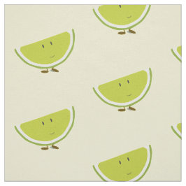 Lächelnde Limone Scheibe Stoff