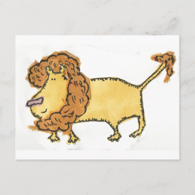 Lächelnde Löwe Postkarte (Vorderseite)