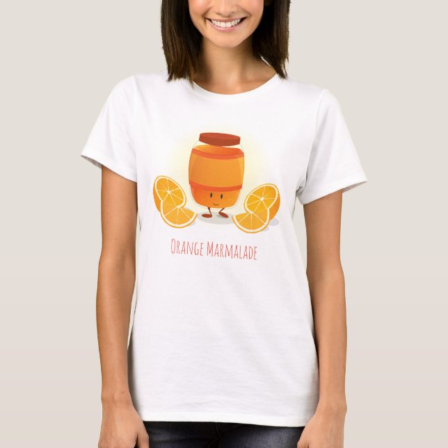 Lächelnde Marmelade stauen den T - Shirt | Frauen (Vorderseite)