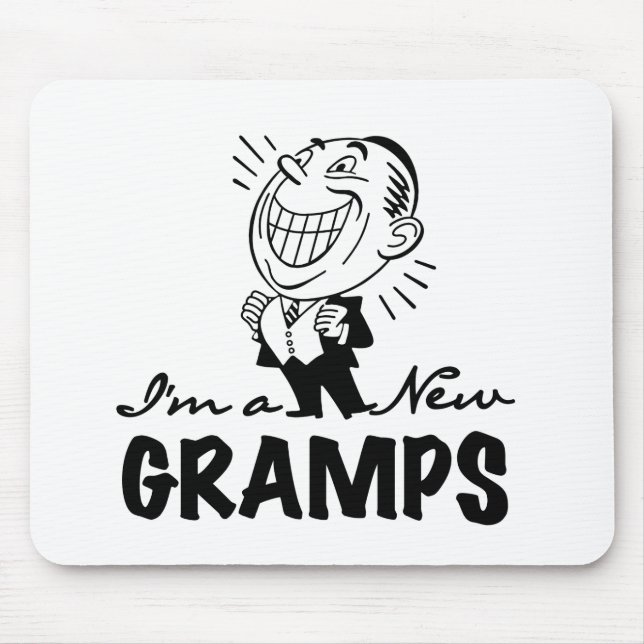 Lächelnde neue Gramps T - Shirts und Geschenke Mousepad (Vorne)