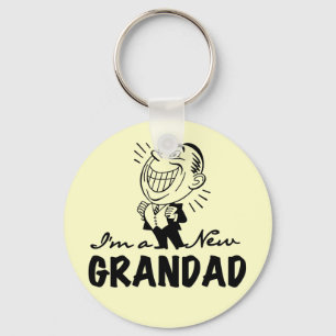 Lächelnde neue Grandad-T-Shirts und Geschenke Schlüsselanhänger