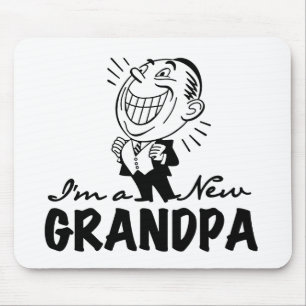 Lächelnde neue Großvater-T-Shirts und Geschenke Mousepad