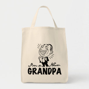 Lächelnde neue Großvater-T-Shirts und Geschenke Tragetasche