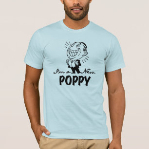 Lächelnde neue Mohnblüten und T - Shirt