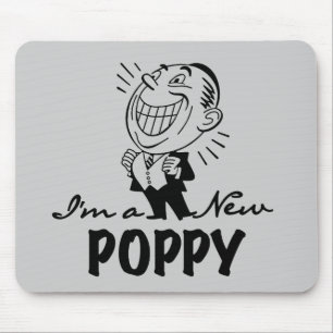 Lächelnde neue Mohnblüten und T - Shirt Mousepad