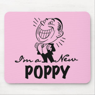 Lächelnde neue Mohnblüten und T - Shirt Mousepad