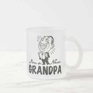 Lächelnde Neue Opa T-Shirts und Geschenke Mattglastasse
