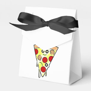 Lächelnde Pizza Slice Goody Box Geschenkschachtel