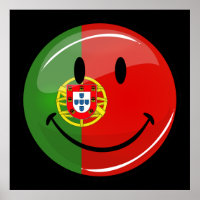Lächelnde portugiesische Flagge