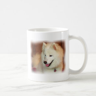 Lächelnde Samoyed-Digital-Öl-Malerei-Effekt-Tass Kaffeetasse