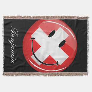 Lächelnde Schweizer Flagge Decke