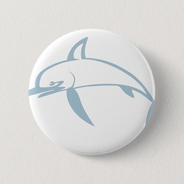 Lächelnde Schwertfische Button (Vorderseite)
