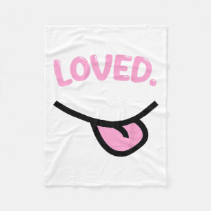 Lächelnde Shirts für Mädchen Uni Fleecedecke
