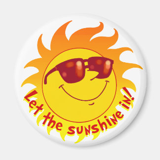 Lächelnde Sommersonne Magnet
