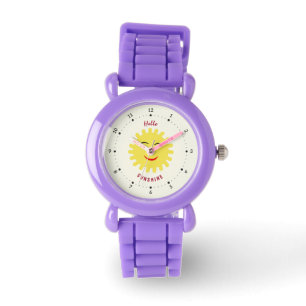 Lächelnde Sonne Armbanduhr