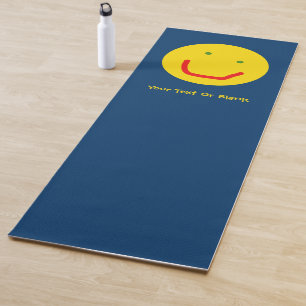 Lächelnde Sonne Glückliches Gesicht Yogamatte