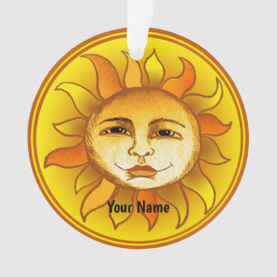 Lächelnde Sonne Ornament