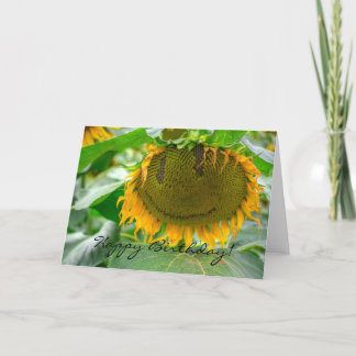 Lächelnde Sonnenblume Karte