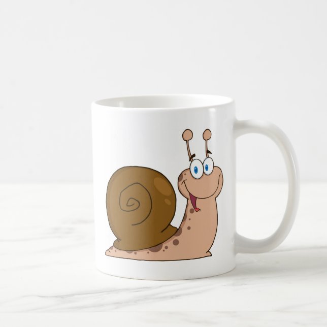 Lächelnde Superschnecke Kaffeetasse (Rechts)