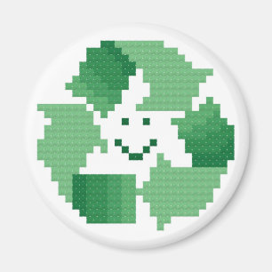 Lächelnde  Symbol Magnet