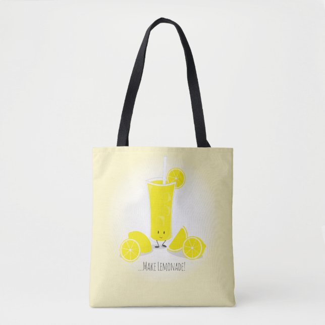 Lächelnde Taschen-Tasche des Limonade-Glas-| Tasche (Vorderseite)