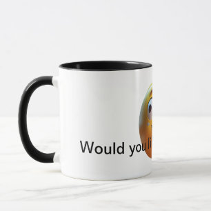 Lächelnde Tasse Emoji Design - Spaß und spielerisc