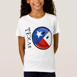 Lächelnde Texas-Flagge T-Shirt