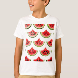 Lächelnde Wassermelonen-Scheiben für den Sommer T-Shirt