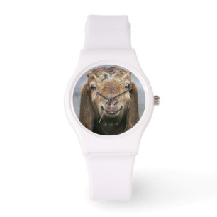 lächelnde Ziege Armbanduhr