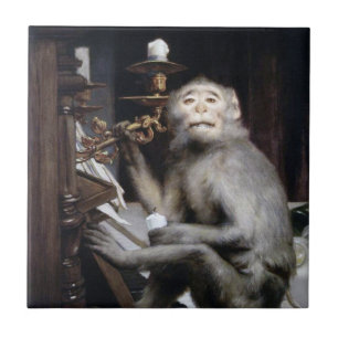 lächelnder Affe Fliese