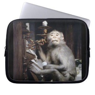 lächelnder Affe Laptopschutzhülle
