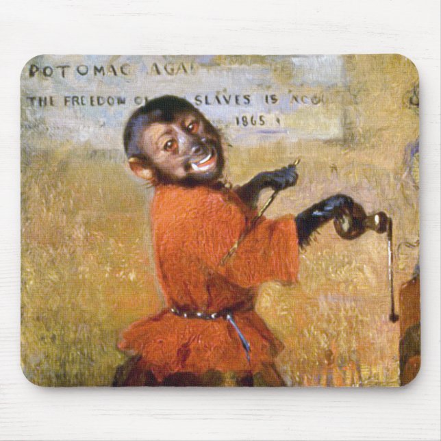 lächelnder Affe Mousepad (Vorne)