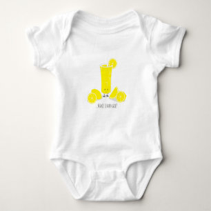 Lächelnder Baby-Bodysuit des Limonade-Glas-  Baby Strampler