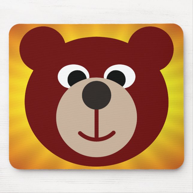 Lächelnder Bär Mousepad (Vorne)