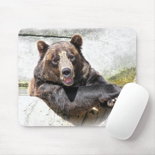 Lächelnder Bär Mousepad (Mit Mouse)