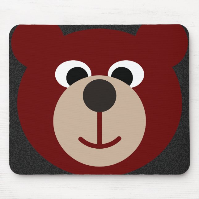 Lächelnder Bär Mousepad (Vorne)