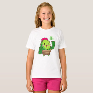 Lächelnder Cactus T - Shirt - Freundliche Pflanze 