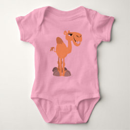 Lächelnder Cartoon Camel Baby T - Shirt