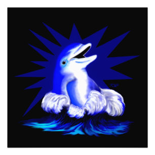 Lächelnder Delfin Fotodruck