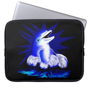 Lächelnder Delfin Laptopschutzhülle