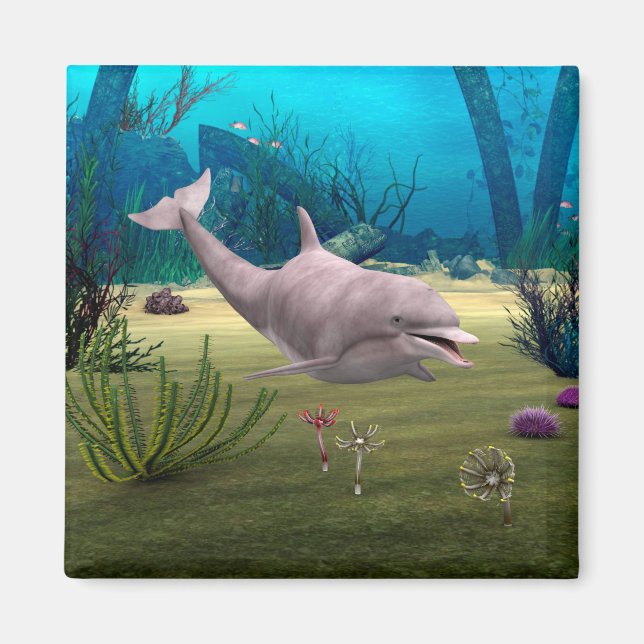 Lächelnder Delfin Magnet (Vorne)