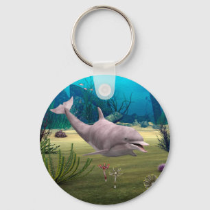 Lächelnder Delfin Schlüsselanhänger