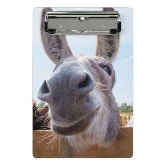 lächelnder Donkey Mini Klemmbrett