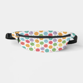 Lächelnder Emoji-Muster Bauchtasche