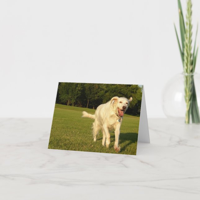 Lächelnder Engel Karte (Vorderseite)