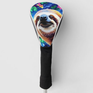 Lächelnder Faultier Golf Kopfbedeckung Headcover