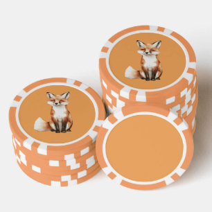 Lächelnder Fuchs Pokerchips