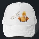 Lächelnder gelber Herzler Truckerkappe<br><div class="desc">Funny Yellow Duck Playful Wink Happy Lächeln Cartoon Zeichn und Text - Wählen / Fügen Sie Ihre einzigartige Text / Schriftart / Farbe - Make Your Special Gift - Neu vergrössern und verschieben oder entfernen und hinzufügen Elemente / Bild mit Anpassungs-Tool ! - Zeichn und Design von MIGNED. Sie können...</div>